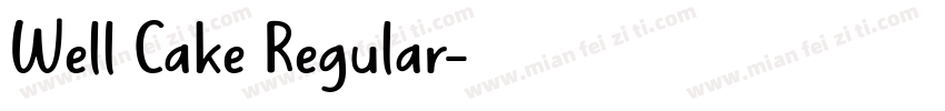Well Cake Regular字体转换